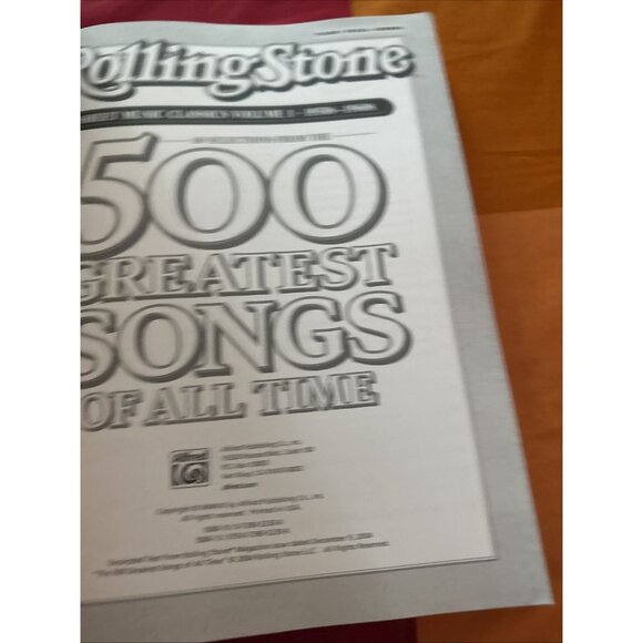 Rolling Stone Easy Piano Sheet Music Classics Vol 1, 1950s-1960s. Brand New! - Picture 3 of 10
